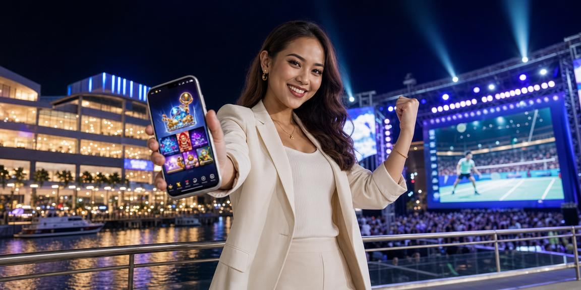 Aplikasi kasino Malaysia pada telefon pintar dengan reka bentuk Melayu moden